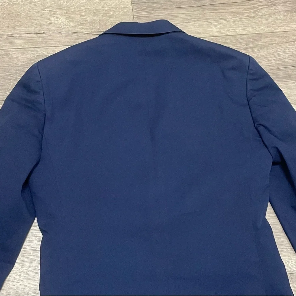 J. Crew Men's Ludlow Slim-fit suit jacket in Italian chino Navy Blue Sz 36R